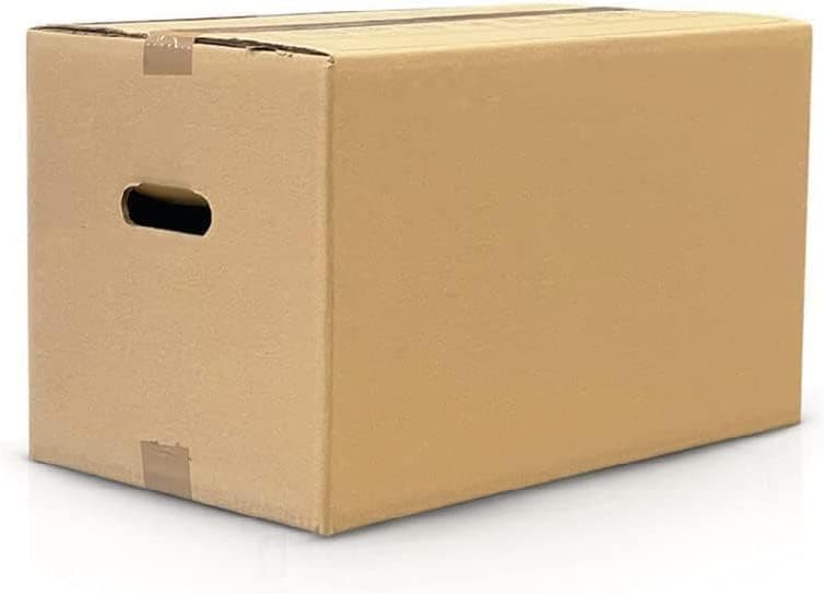 Pack de cajas de carton reforzado para mudanza (50x30x30cm, 10 unidades)