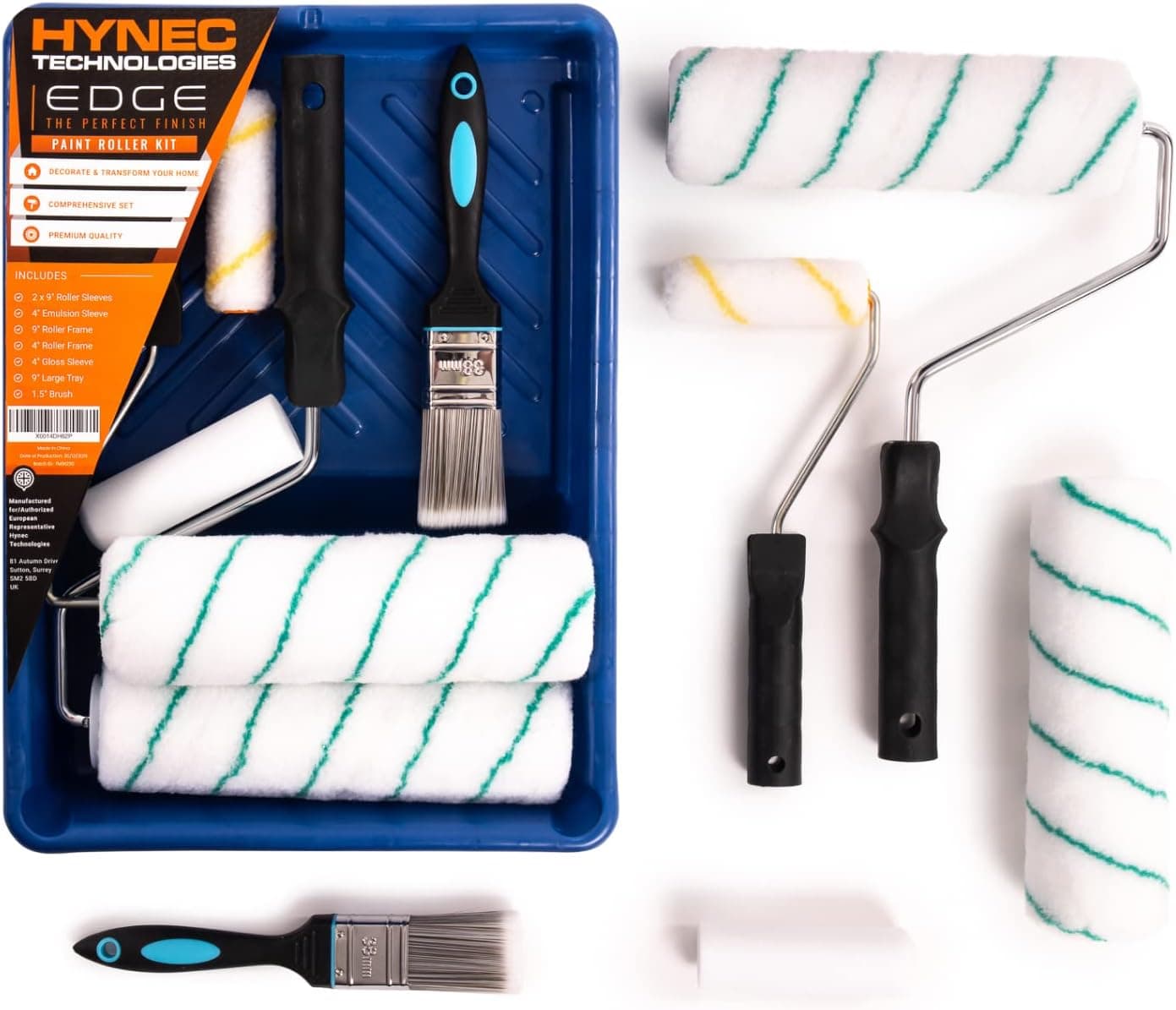 Set completo de rodillos y minirodillos de pintura
